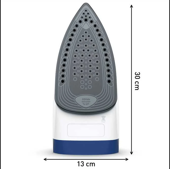 TEFAL | FV2838E0 | Garų lygintuvas | 2400 W | Vanduo tank capacity 270 ml | Continuous steam 40 g/min | Mėlyna/Baltas