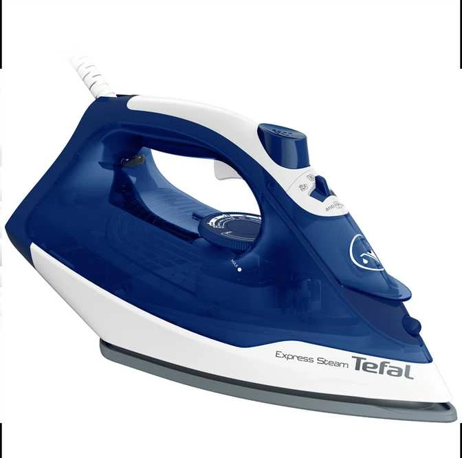 TEFAL | FV2838E0 | Garų lygintuvas | 2400 W | Vanduo tank capacity 270 ml | Continuous steam 40 g/min | Mėlyna/Baltas