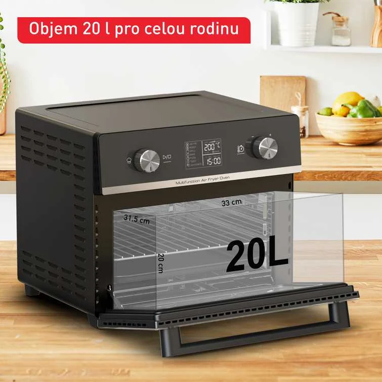 Gruzdintuvė Tefal Easy Fry Air Fryer Oven 20L FW6058 (juodas/sidabrinis)