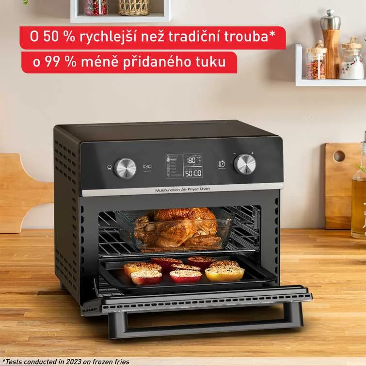 Gruzdintuvė Tefal Easy Fry Air Fryer Oven 20L FW6058 (juodas/sidabrinis)