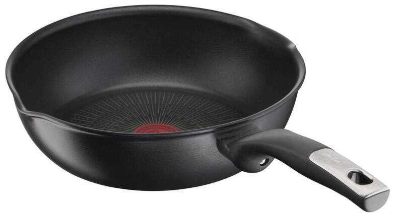 TEFAL Multipan G2557572 Neriboto kepimo keptuvė, 22 cm skersmens, tinka indukcinei kaitlentei, fiksuota rankena, Juodas - Noir