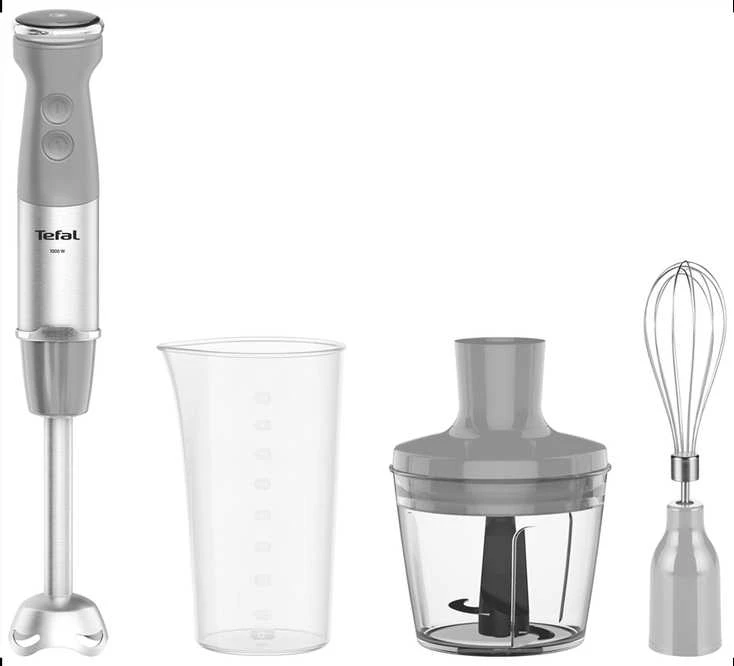 Tefal Quickchef+ HB673B30 plakiklis Immersion plakiklis 1000 W Pilkas, Nerūdijantis plienas
