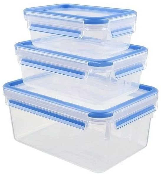Tefal K30289 indas maistui laikyti „Box“ Stačiakampio formos Permatomas 3 vnt