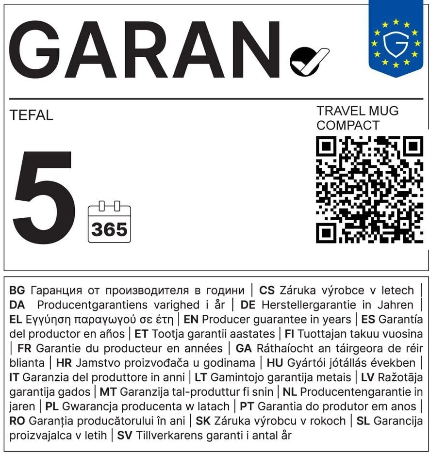 Asobu Tefal 0,3 L miltai - Thermocruze