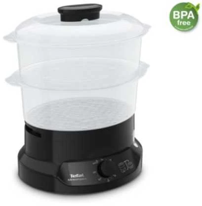 Garų puodas TEFAL | Maisto garintuvas | VC139810 | Juodas | 800 W | Talpa 6 L | Krepšelių skaičius 2