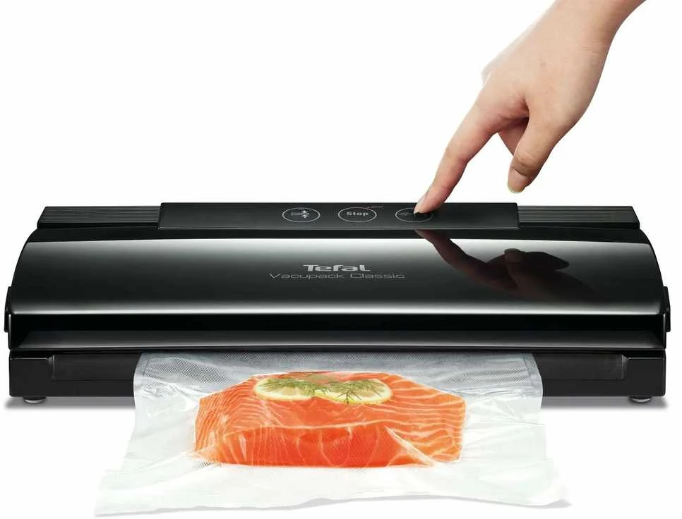 Vakuuminio pakavimo ir sandarinimo aparatas Tefal Vacupack Classic 130W Juoda