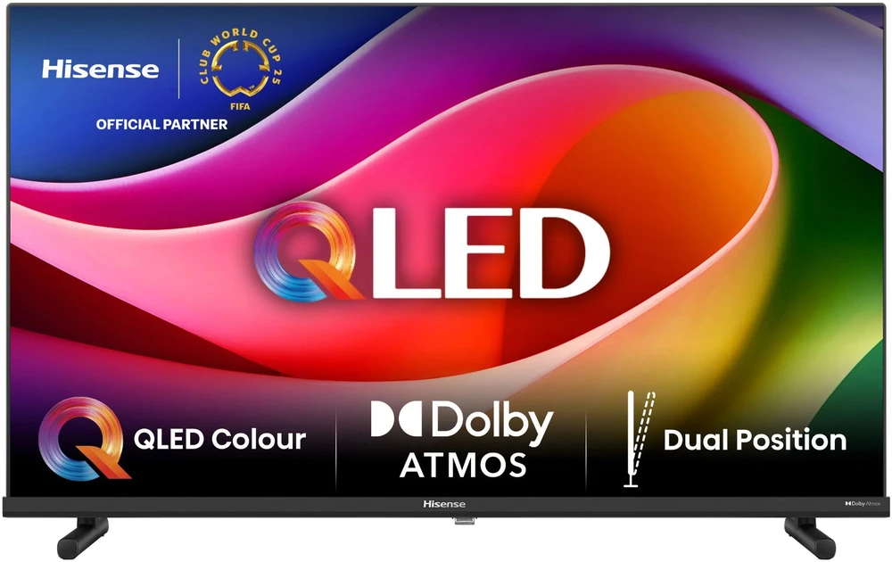 „HISENSE 32A5Q“ 32 colių QLED „FullHD“ vaizdo kokybės televizorius su „OS“ 60 Hz „Dolby Atmos“ vaizdo kokybe.