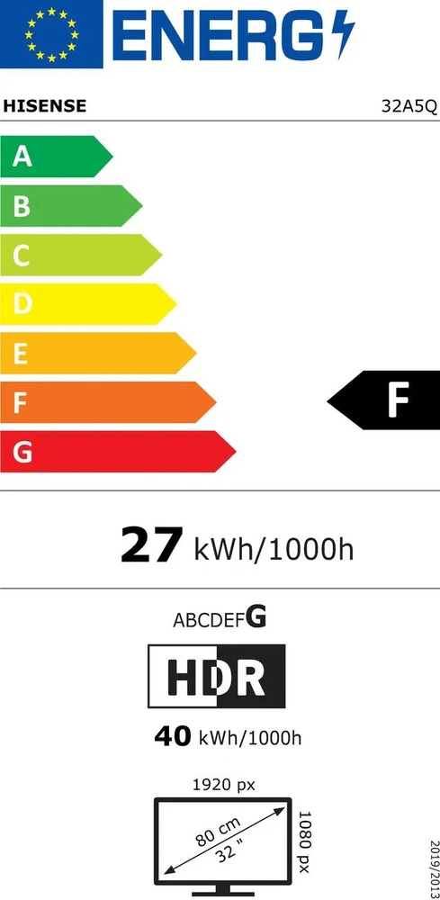 „HISENSE 32A5Q“ 32 colių QLED „FullHD“ vaizdo kokybės televizorius su „OS“ 60 Hz „Dolby Atmos“ vaizdo kokybe.