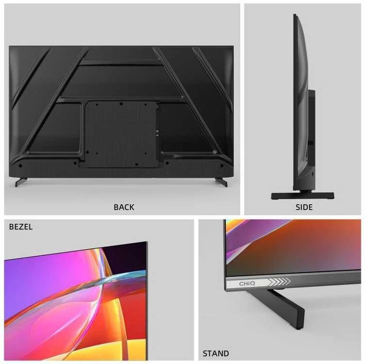 CHiQ L43QST televizorius, 43 colių, FHD, QLED, itin tvirtas, „Android 14“, „Dolby Audio“, berėmis