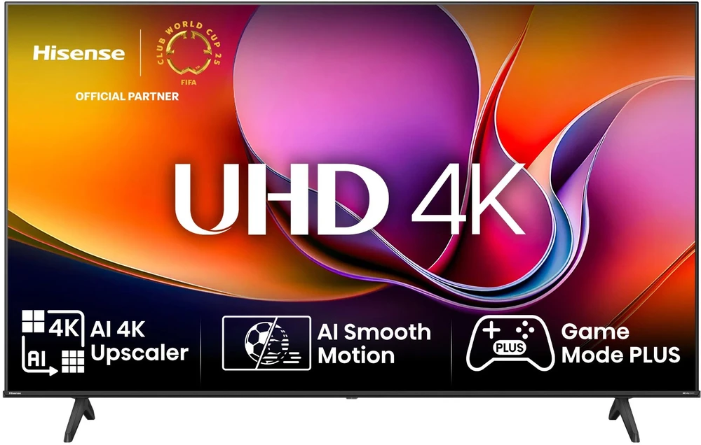 „Hisense UHD“ išmanusis televizorius | 43A6Q | 43" | Išmanusis televizorius | VIDAA OS | UHD | Juodas