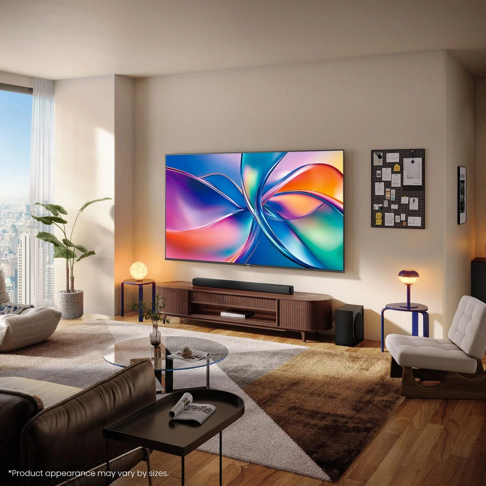 Televizorius Hisense UHD QLED Smart TV | 43E7Q | 43" | Smart TV | VIDAA OS | UHD | Juodas