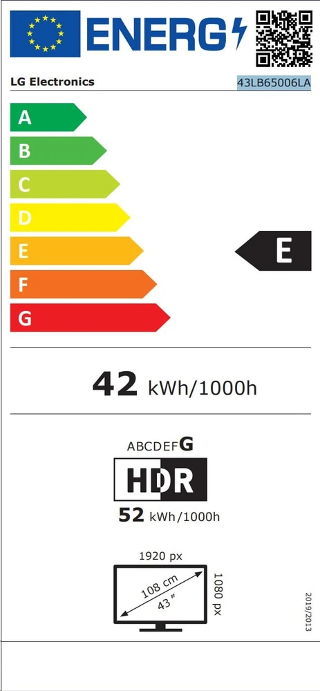 Televizorius 43" LG 43LB65006LA (2026)