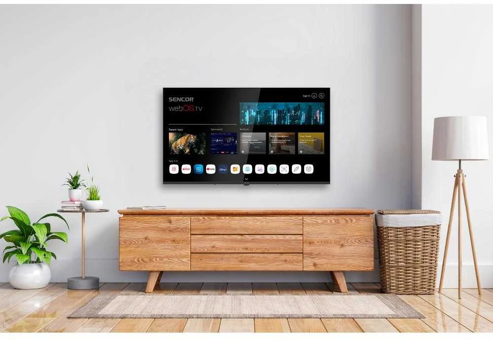 Televizorius Sencor 43US802TCSB LED 43'' 4K Ultra HD WebOS