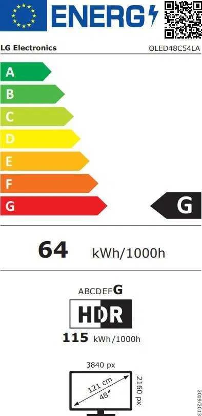 LG OLED evo AI OLED48C54LA.AEU Televizorius 121,9 cm (48") 4K Ultra HD Smart TV Wi-Fi Juodas