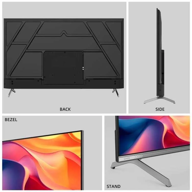 CHiQ U50QST televizorius 50", UHD, QLED, itin plonas, „Google TV“, DLG 120 Hz, „Dolby Audio“, berėmės, metalinio paviršiaus