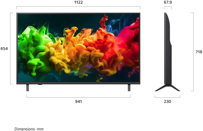 Televizorius 50" LG 50QNED80B6B (2026)