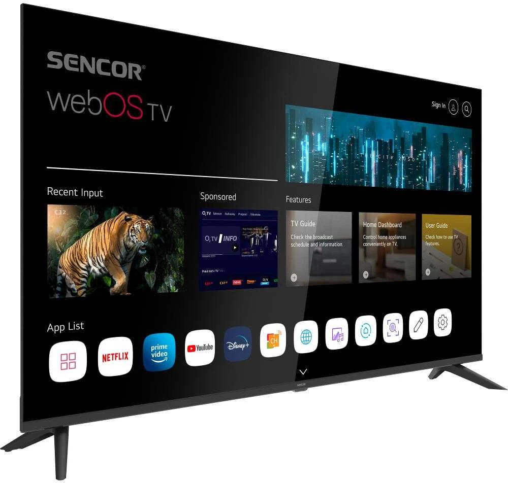 Televizorius Sencor 50US802TCSB LED 50'' 4K Ultra HD WebOS