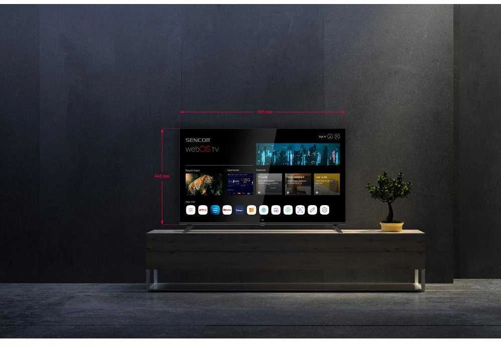 Televizorius Sencor 50US802TCSB LED 50'' 4K Ultra HD WebOS