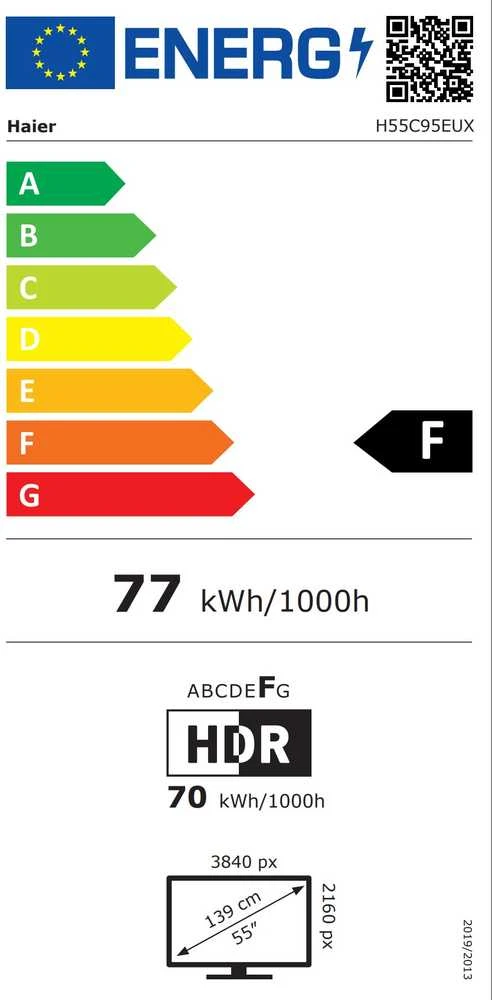 Televizorius 55" Haier H55C95EUX (2025)