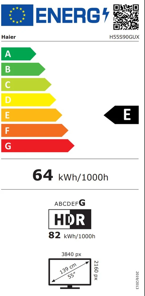 Televizorius 55" Haier H55S90GUX (2026)