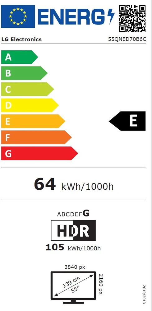 Televizorius 55" LG 55QNED70B6C (2026)
