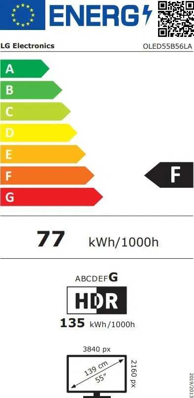 Televizorius LG – 55 colių OLED OLED55B56LA AI B5 4K Smart TV 2025