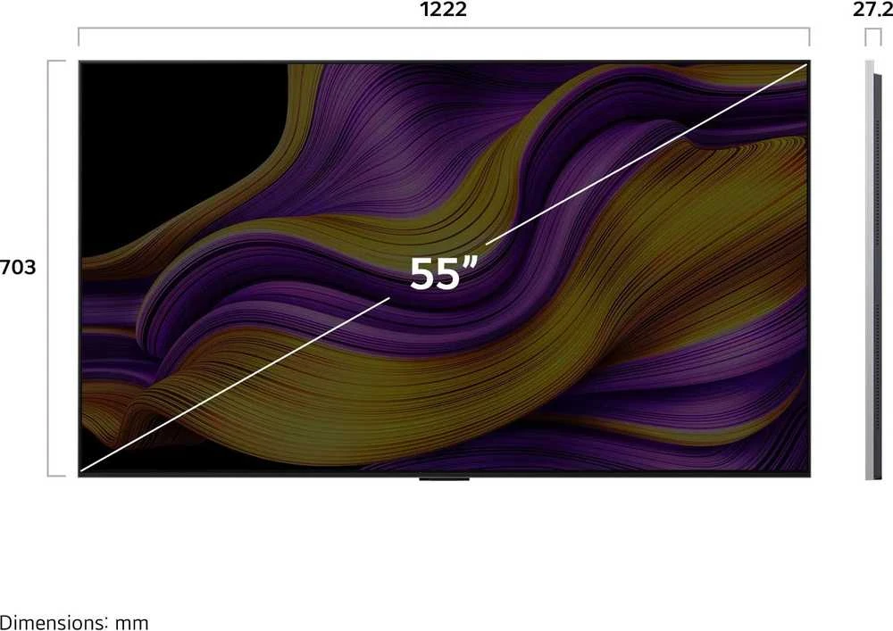 Televizorius LG OLED evo AI OLED55G54LW 139,7 cm (55") 4K Ultra HD Smart TV Wi-Fi Juodas
