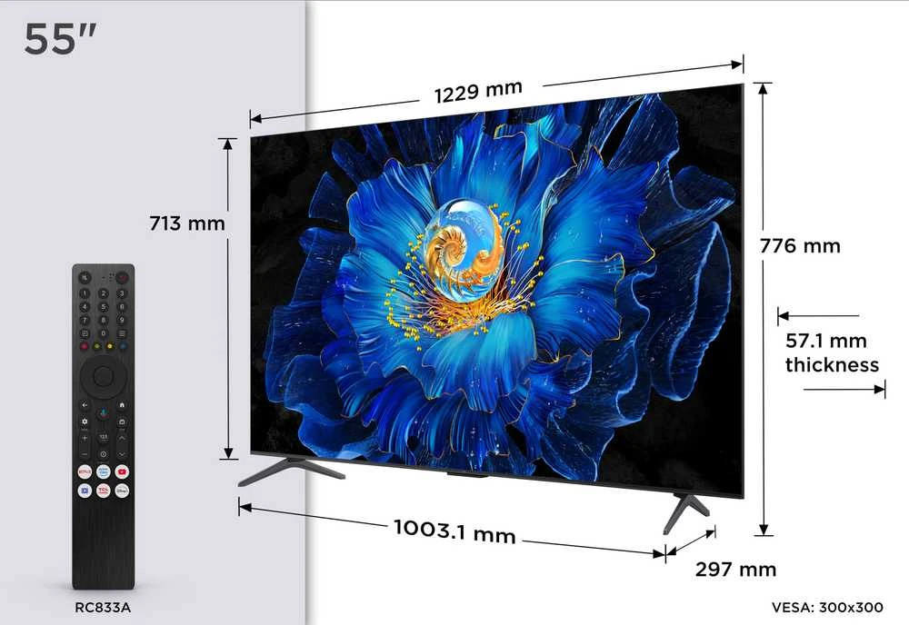 Televizorius 55C6KS TCL