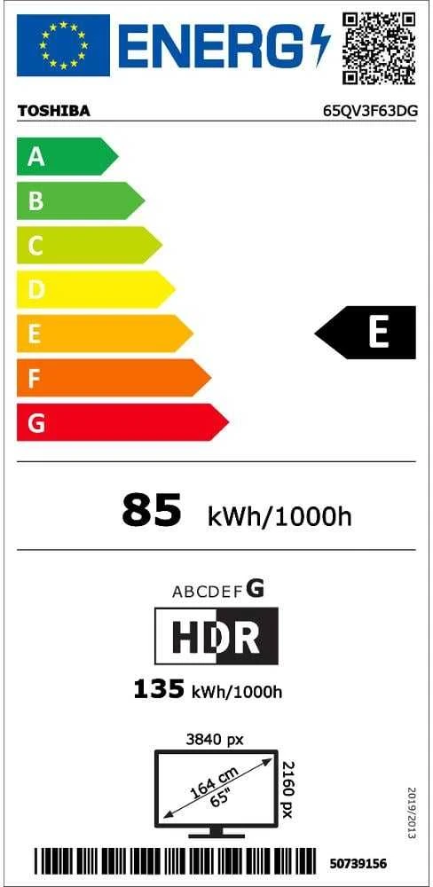 Toshiba 55 colių LED televizorius 55UV3F63DG