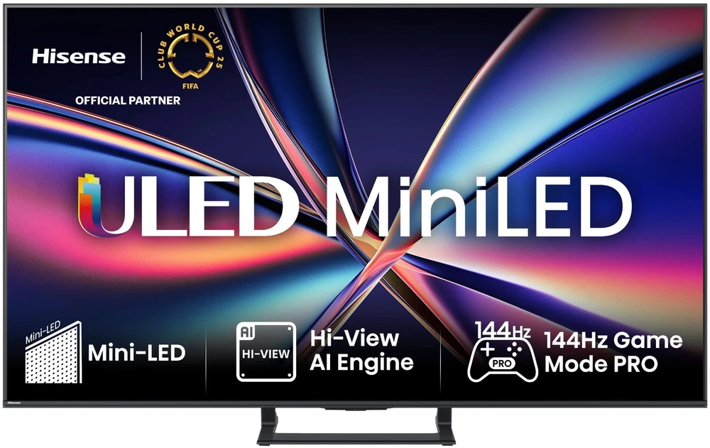 Televizorius Hisense 65E8Q 165.1 cm (65") 4K Ultra HD Smart TV Wi-Fi Juodas, Pilkas 600 cd/m²
