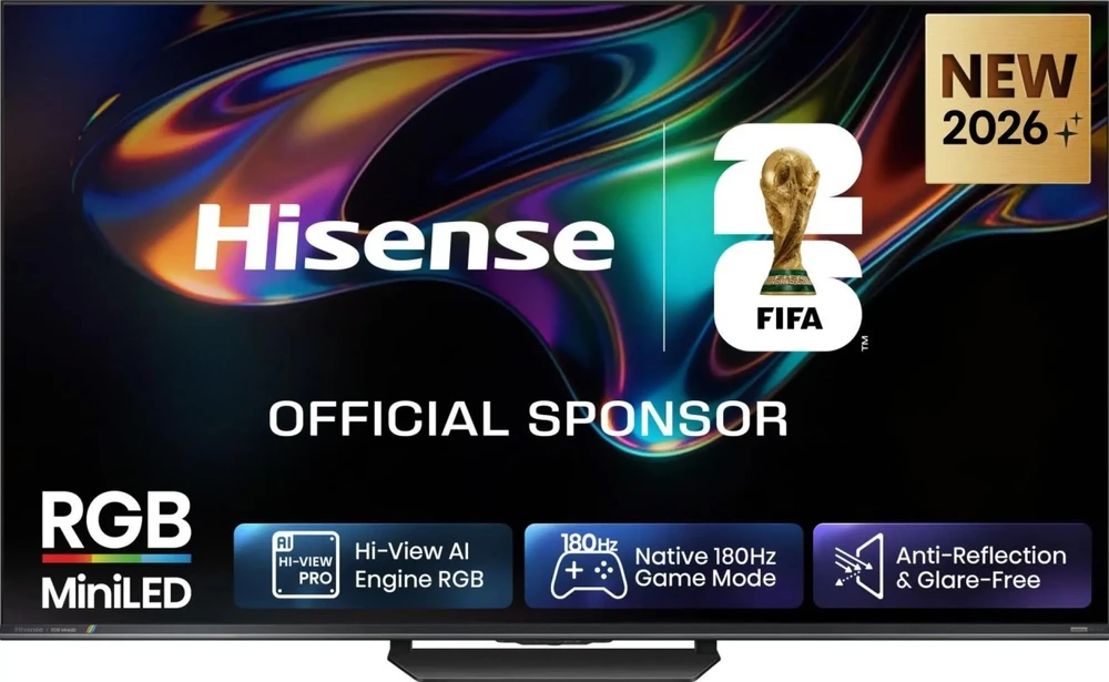 Televizorius Hisense 65UR8S 65" RGB-miniLED 4K 180Hz VidaaOS Vision IQ 2026