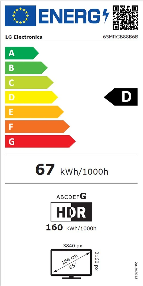 Televizorius 65" LG 65MRGB88B6B (2026)