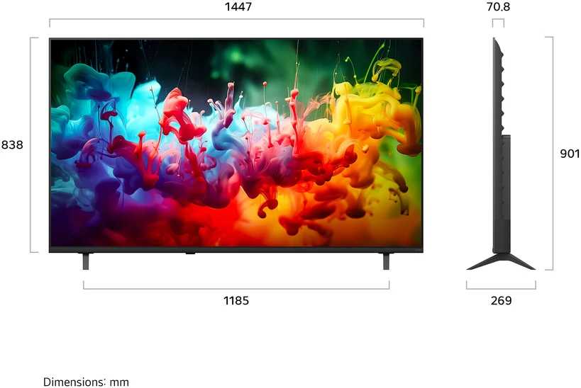 Televizorius 65" LG 65QNED70B6C (2026)