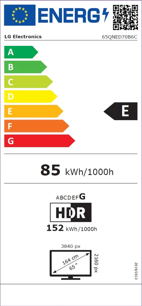 Televizorius 65" LG 65QNED70B6C (2026)