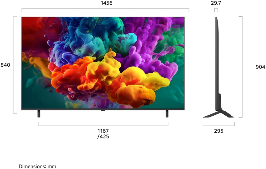 Televizorius 65" LG 65QNED85B6B (2026)