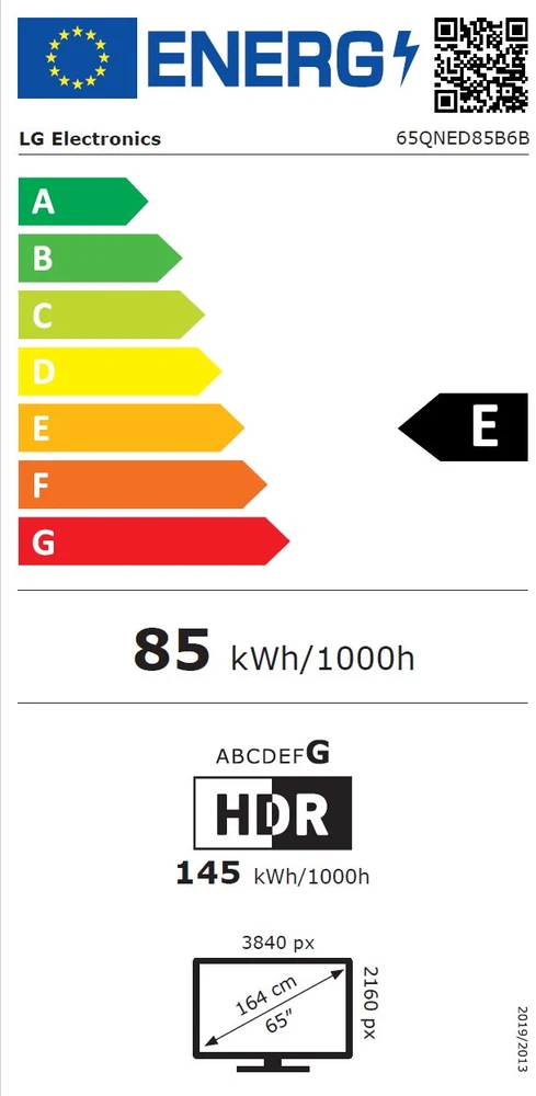 Televizorius 65" LG 65QNED85B6B (2026)