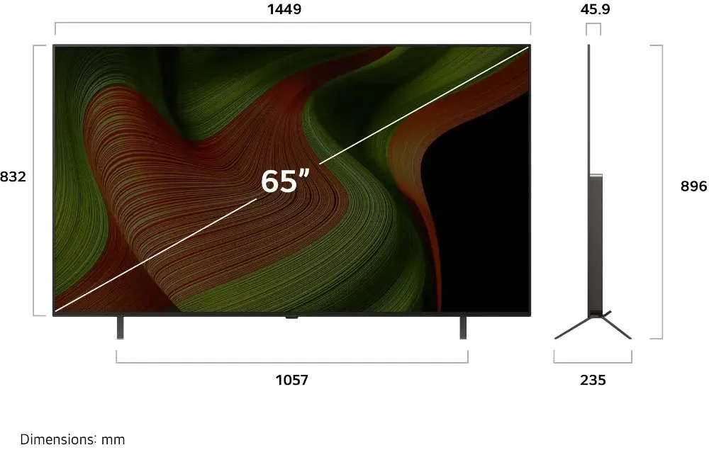 Televizorius 65" LG OLED65B56LAO (2025)