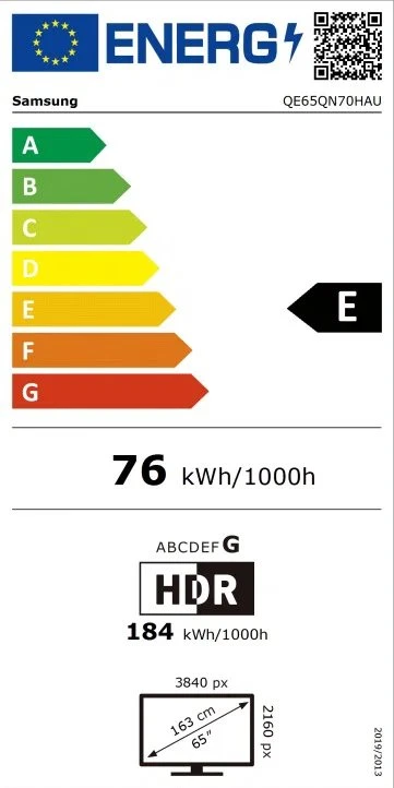 Televizorius 65" SAMSUNG QE65QN70H (2026)