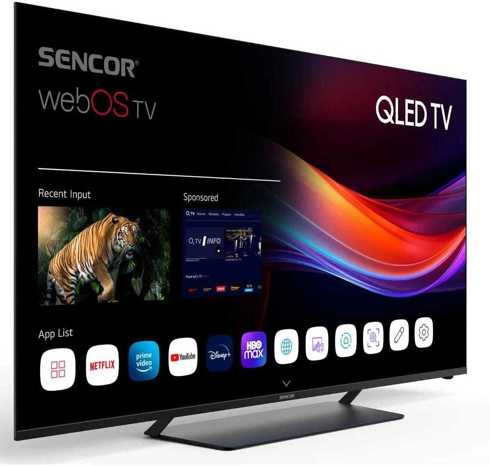Televizorius Sencor SLE 65Q870TCSB QLED 65'' 4K Ultra HD WebOS