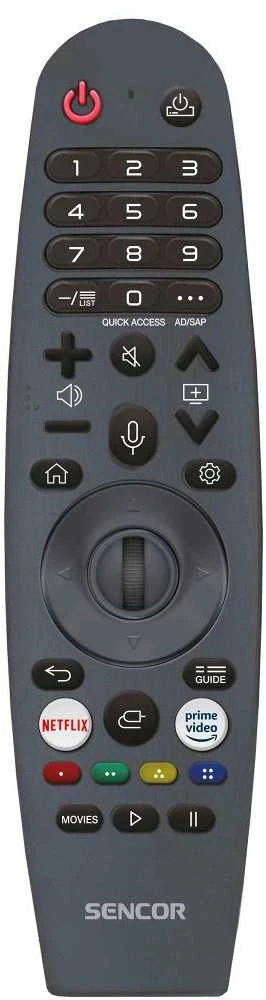 Televizorius Sencor SLE 65Q870TCSB QLED 65'' 4K Ultra HD WebOS