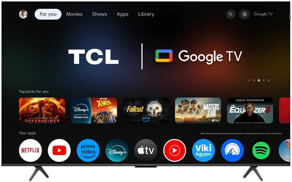 TCL 4K QLED televizorius | 65T8C | 65 | Išmanusis televizorius | „Google TV“