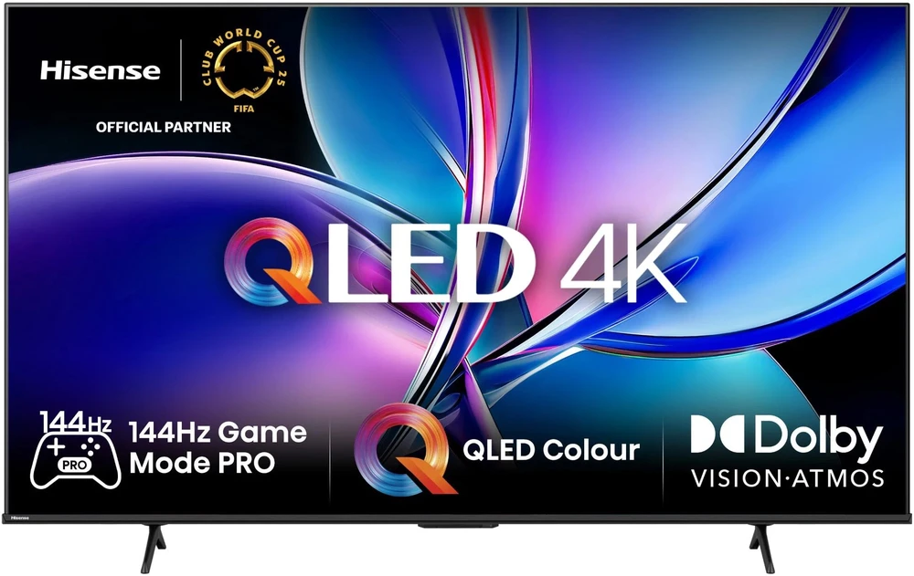 Televizorius HISENSE 75E7Q PRO 75" QLED 4K VidaaOS 144Hz Dolby Atmos
