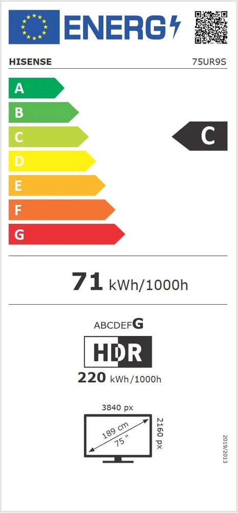 Televizorius 75" HISENSE 75UR9S (2026)