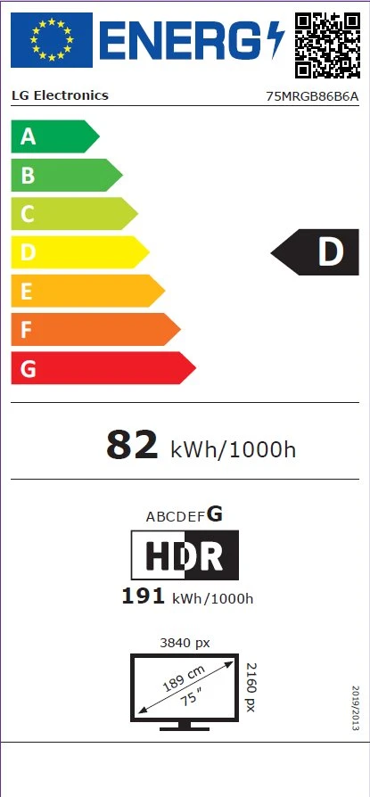 Televizorius 75" LG 75MRGB86B6A (2026)