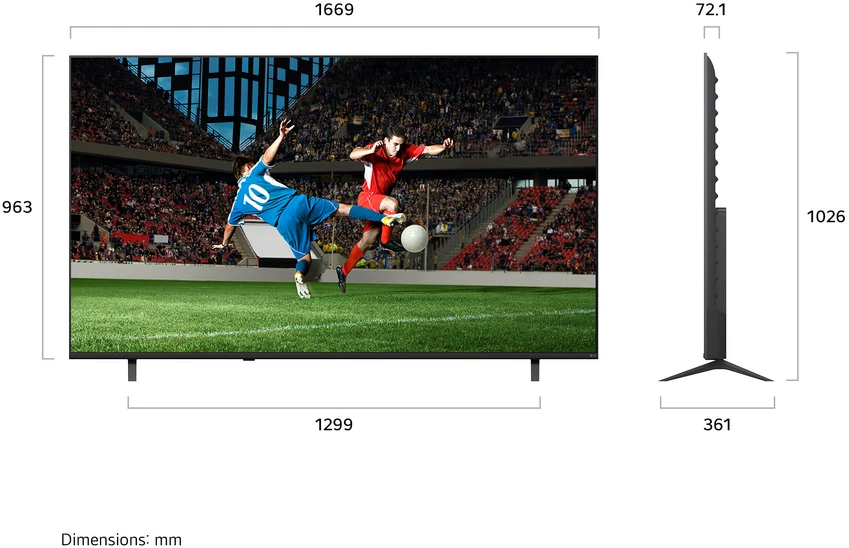 Televizorius 75" LG 75NU8E0B3LA (2026)