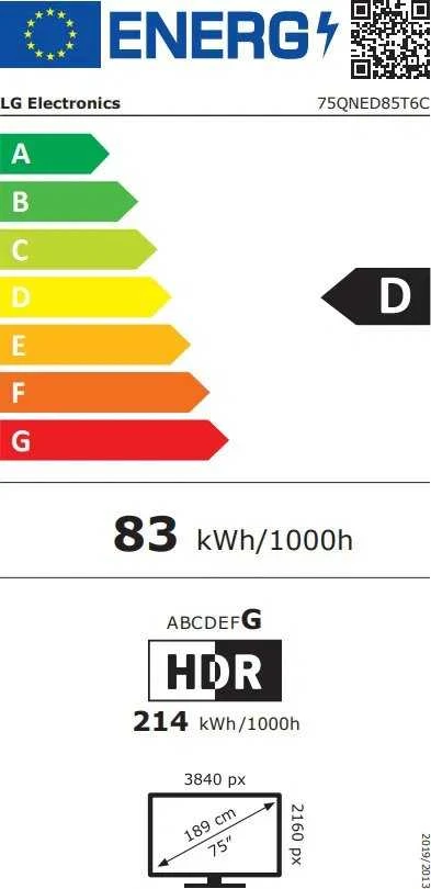 75 colių LG 75QNED85A6C MiniLED 4K išmanusis TV 2025