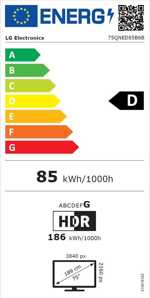 Televizorius 75" LG 75QNED85B6B (2026)