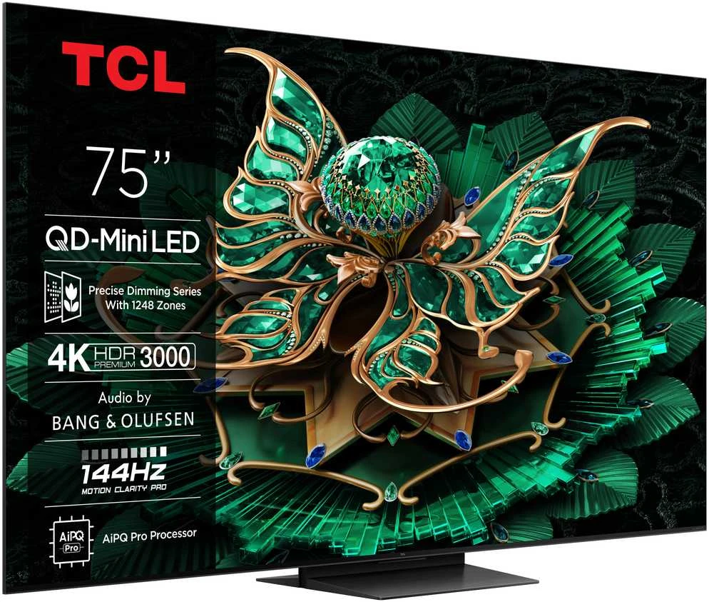 TCL 75C7K Televizorius 75'' 4K UHD 3840x2160, Smart TV, Juoda
