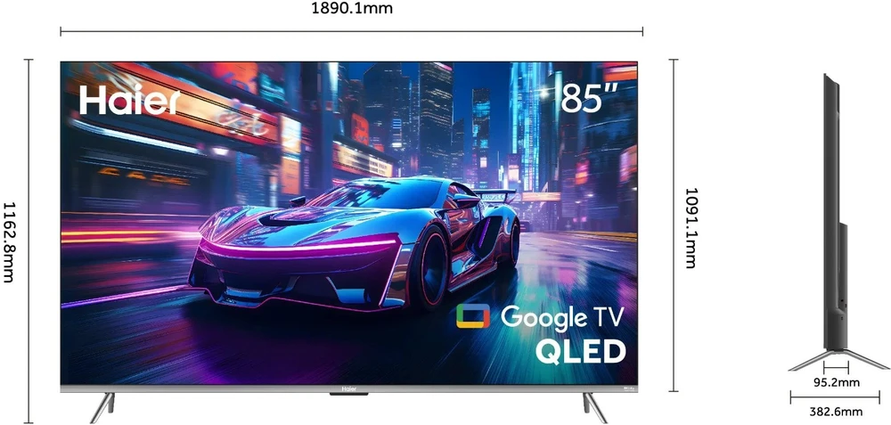 Televizorius 85" Haier H85Q80FUX (2025)