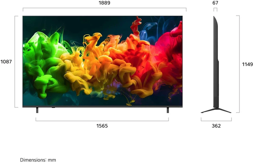 Televizorius 85" LG 85QNED80B6A (2026)